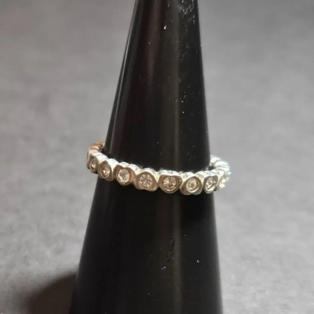 Coach sterling silver heart ring size 6 - Picture 1 of 11